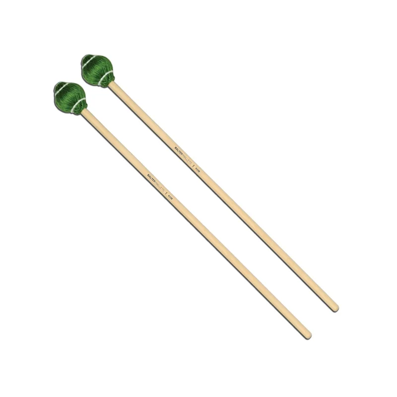 Vic Firth Balter Pro Vibe Mallets B22B Medium Hard Cord Green (Birch)