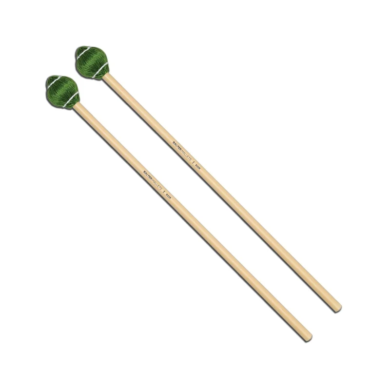 Vic Firth Balter Pro Vibe Mallets B22R Medium Hard Cord Green (Rattan)