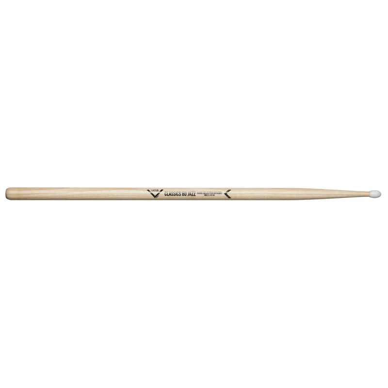 Vater VHC8DJN Classics 8D American Hickory Jazz Nylon Tip Drumsticks (Pair)