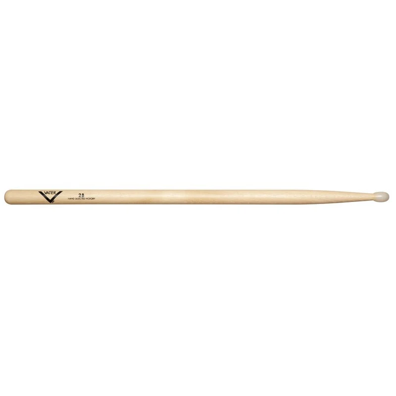 Vater VH2BN 2B American Hickory Nylon Tip Drumsticks (Pair)