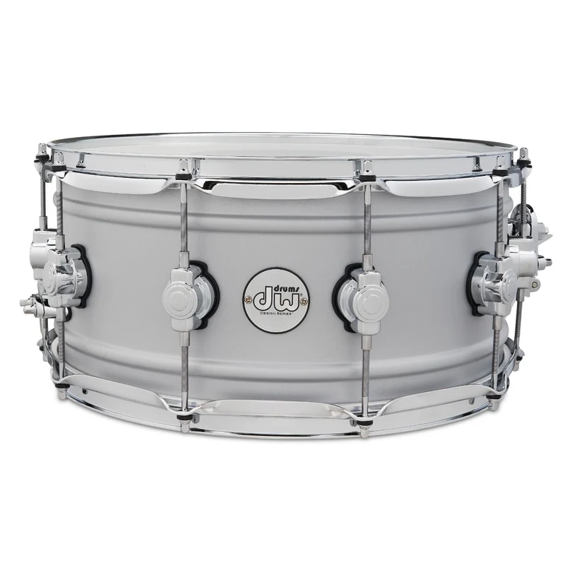 DW Design Series 14" x 6.5" Matte Aluminium Snare Drum