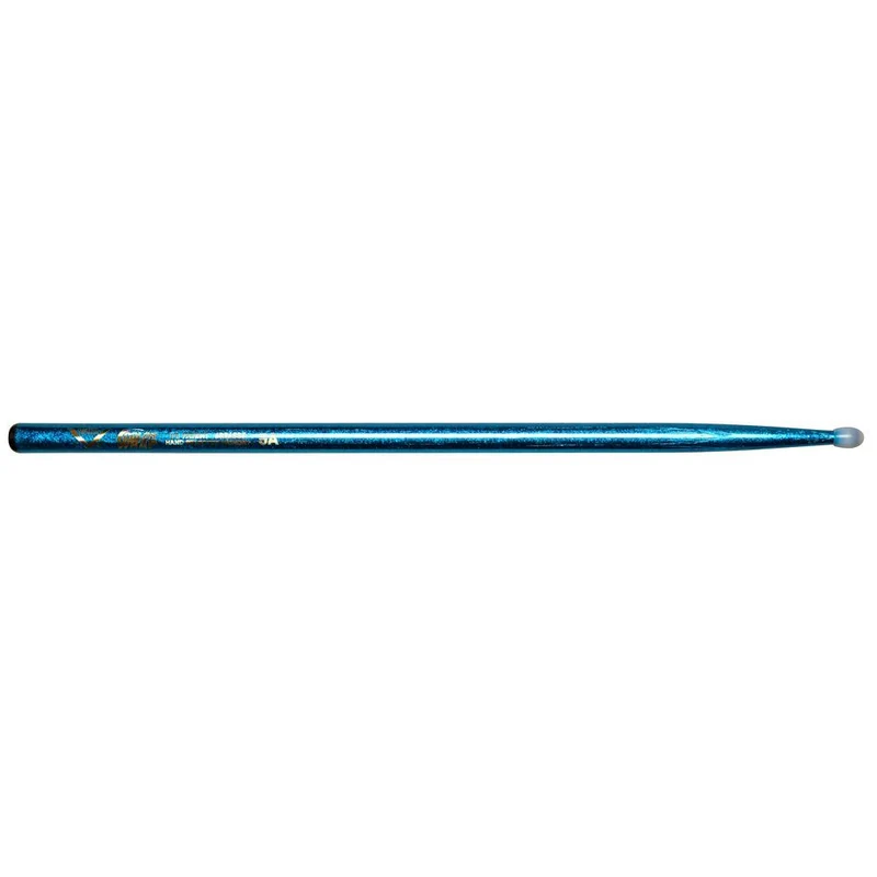 Vater VCB5AN Colour Wrap 5A Nylon Tip Drumsticks (Blue Sparkle) Pair)
