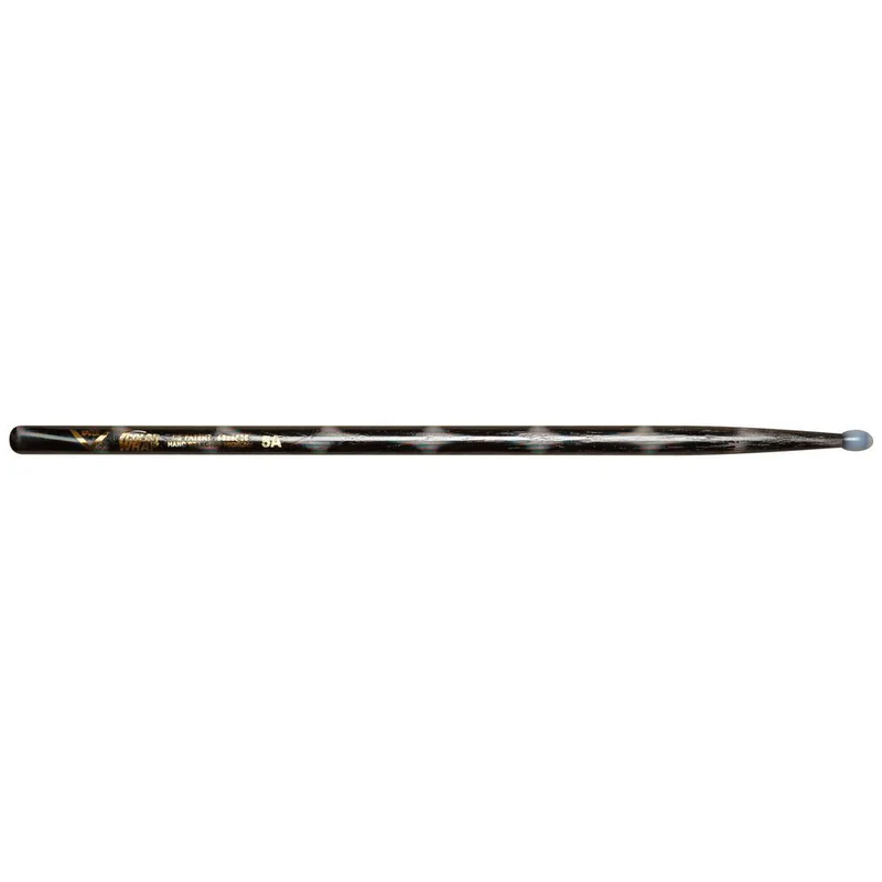 Vater VCBK5AN Colour Wrap 5A Nylon Tip Drumsticks (Black Optic) (Pair)