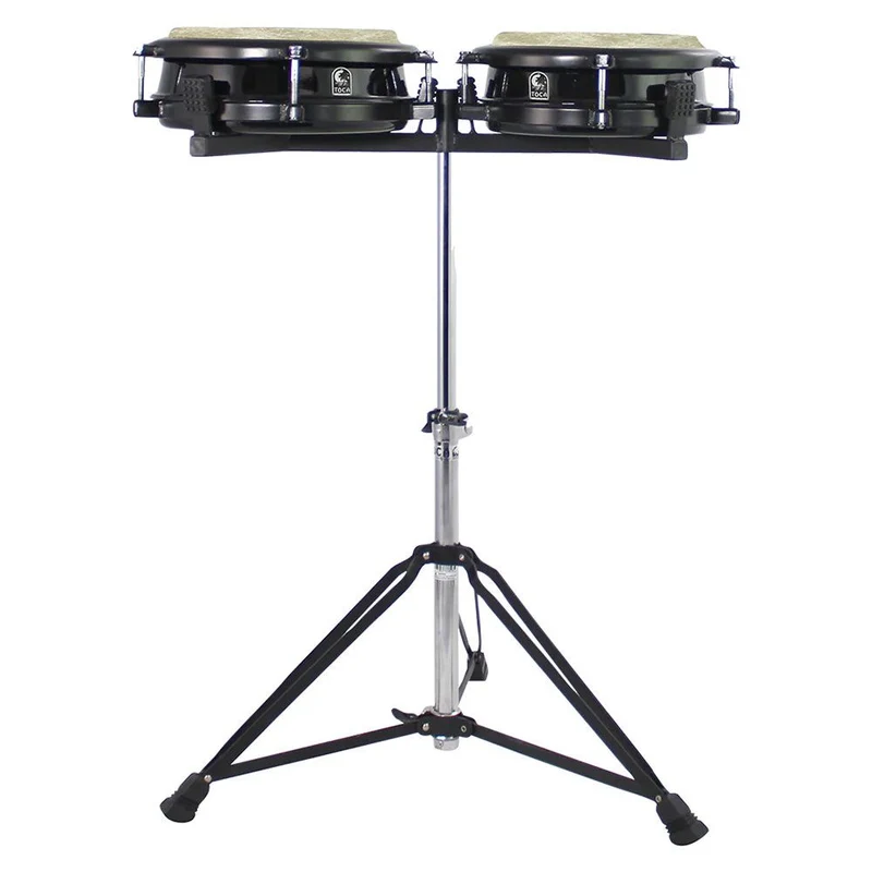 Toca Percussion 10" & 11" Commuter Conga Set (Black) inc Stand
