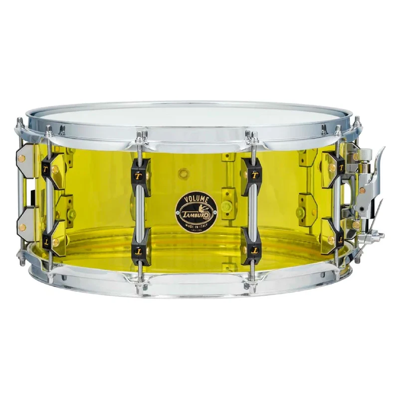 Tamburo Volume Series 14" x 6.5" Seamless Acrylic Snare Drum (Yellow)