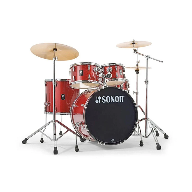 Sonor AQX 5 Piece Drum Kit Red Moon Sparkle