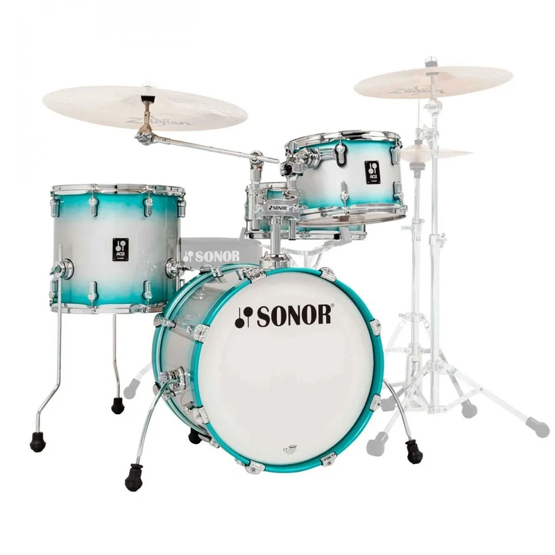 Sonor Bop AQ2 18 Inch 4Pc Maple Shell Pack Aqua Silver Burst