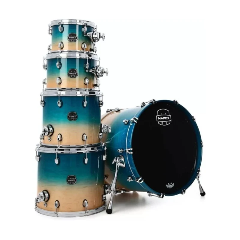 Mapex Saturn Studioease 5-Pce Shell Pack 10/12/14/16/22 (Aqua Fade)