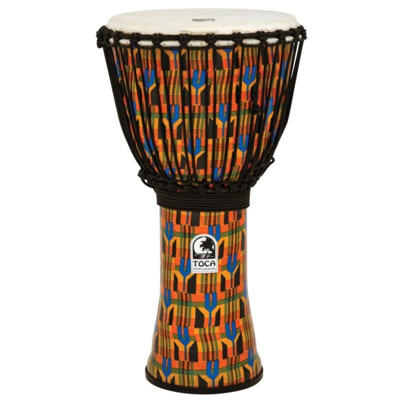 Toca 10" Freestyle Rope Tuned Djembe (Kente Cloth)