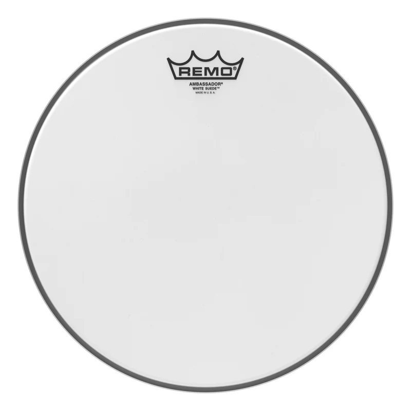 Remo White Suede Ambassador 12 inch Drumhead
