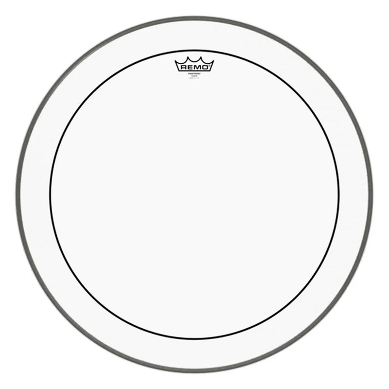 Remo PS-1322-00 Pinstripe Clear Bass Drumhead, 22"