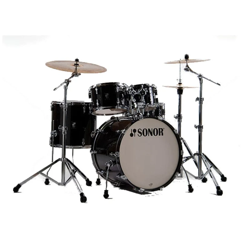 Sonor AQ2 5-Pce 22" Stage Maple Drumkit (Transparent Stain Black Gloss Lacquer)