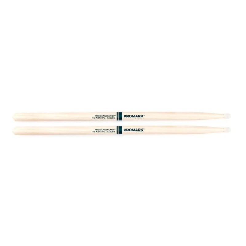 Promark Hickory 2B inchThe Natural inch Nylon Tip drumstick