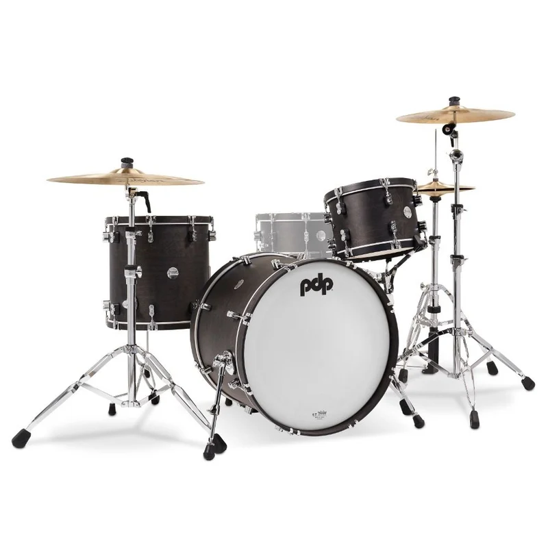 PDP Concept Maple Classic 3-Piece Shell Pack 22" (Ebony) w/Ebony Hoops