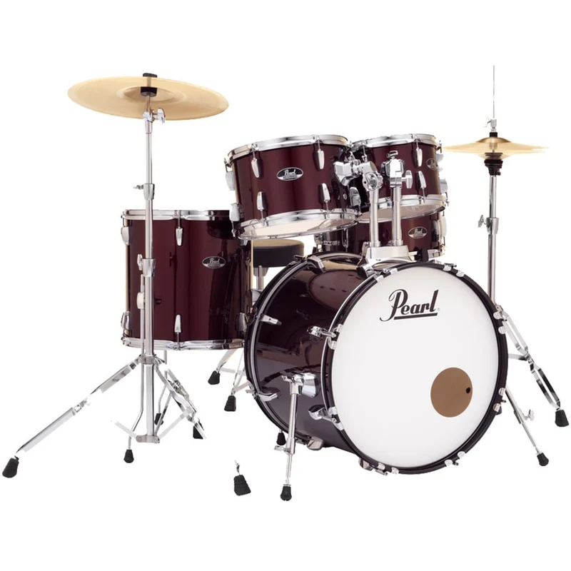 Pearl Roadshow X 20" 5-Piece Fusion Drum Kit w/Hardware & Cymbals (Red Wine)