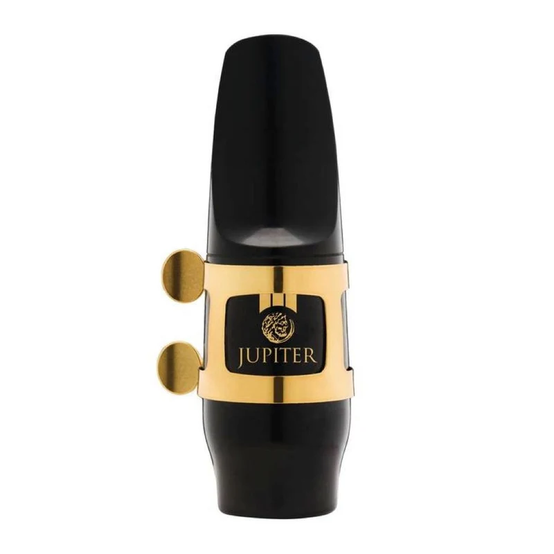 Jupiter JWMASK2 Alto Saxophone Mouthpiece w/ Gold-Lacquered Ligature & Plastic Cap