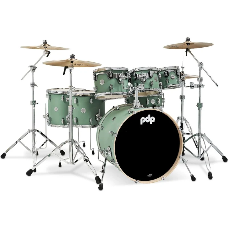 PDP Concept Maple 22" 7-Piece Drumkit w/HW815 Hardware Pack (Satin Sea Foam)