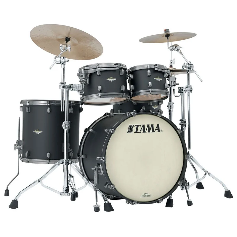 Tama Starclassic Maple 4-Piece Drum Shell Kit (Flat Black)