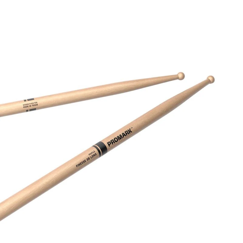 ProMark Finesse 5B Long Maple Drumstick Small Round Wood Tip